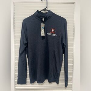 Vansport UVA Navy Blue 1/4 Zip Long Sleeve, Women’s Size S (NWT)